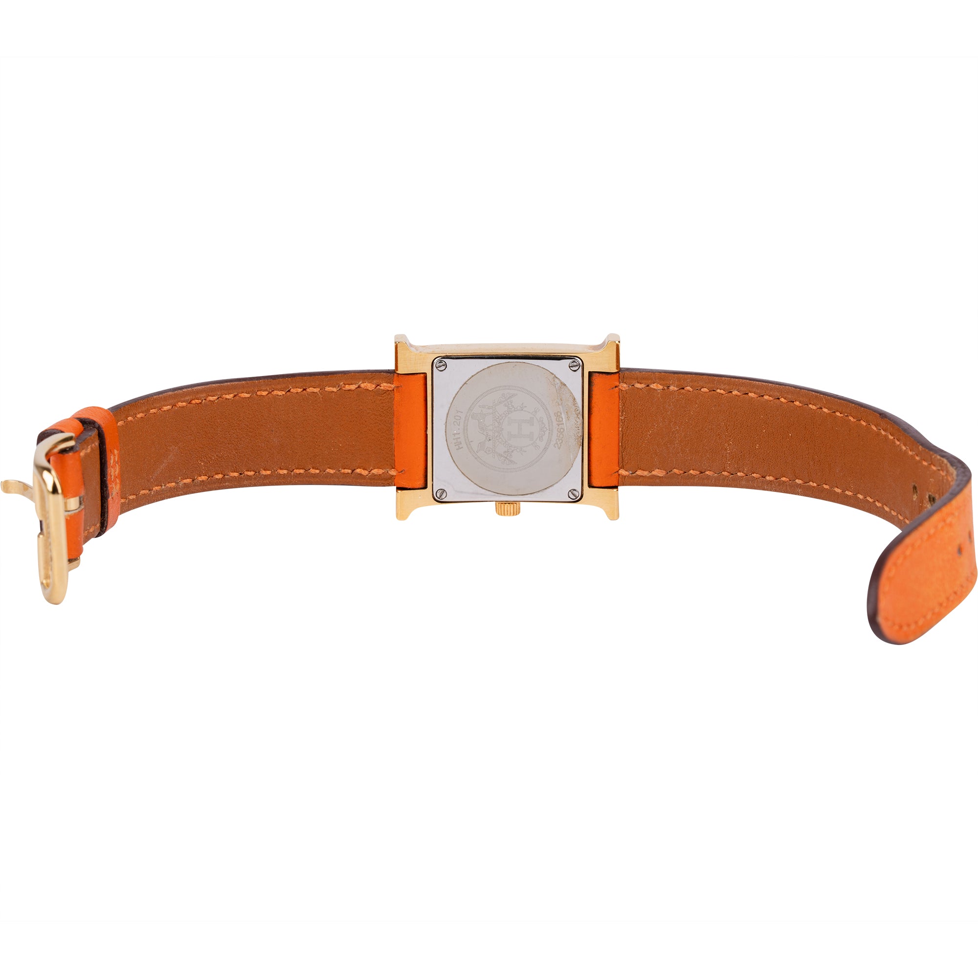 Hermès Gold Tone Heure H HH1.201 Women Watch xx läuft nicht - vintageandkickz
