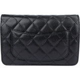 Chanel Quilted Caviar Leather Wallet On Chain Crossbody Bag