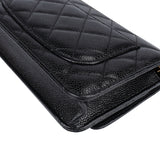 Chanel Quilted Caviar Leather Wallet On Chain Crossbody Bag