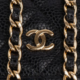 Chanel Quilted Caviar Leather Wallet On Chain Crossbody Bag