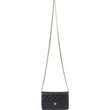 Chanel Quilted Caviar Leather Wallet On Chain Crossbody Bag