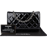Chanel Quilted Patent Leather Wallet On Chain Crossbody Bag