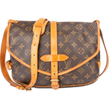Louis Vuitton Canvas Monogram Saumur 30 Crossbody Bag