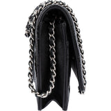 Chanel Quilted Patent Leather Wallet On Chain Crossbody Bag