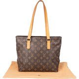 Louis Vuitton Canvas Monogram Cabas Mezzo Shoulder Bag