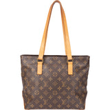 Louis Vuitton Canvas Monogram Cabas Mezzo Shoulder Bag