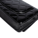 Chanel Quilted Patent Leather Wallet On Chain Crossbody Bag