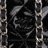 Chanel Quilted Patent Leather Wallet On Chain Crossbody Bag