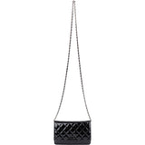 Chanel Quilted Patent Leather Wallet On Chain Crossbody Bag