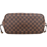 Louis Vuitton Damier Ebene Monogram Neverfull MM Shopper Handbag