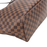Louis Vuitton Damier Ebene Monogram Neverfull MM Shopper Handbag