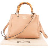 Gucci Leather Mini Bamboo Handbag