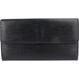 Louis Vuitton Noir Epi Leather Sarah Wallet