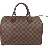 Louis Vuitton Damier Ebene Monogram Speedy 30 Handbag