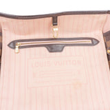 Louis Vuitton Damier Ebene Monogram Neverfull MM Shopper Handbag