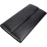 Louis Vuitton Noir Epi Leather Sarah Wallet