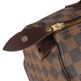 Louis Vuitton Damier Ebene Monogram Speedy 30 Handbag