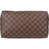 Louis Vuitton Damier Ebene Monogram Speedy 30 Handbag