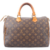 Louis Vuitton Canvas Monogram Speedy 30 Handbag