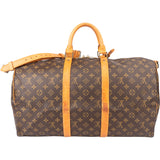 Louis Vuitton Canvas Monogram Keepall 50 Bandouliere