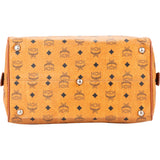MCM Visetos Monogram Boston Handbag