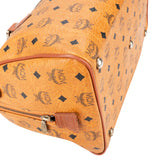 MCM Visetos Monogram Boston Handbag
