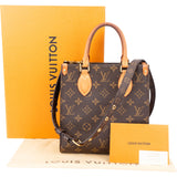 Louis Vuitton Canvas Monogram Sac Plat BB Handbag
