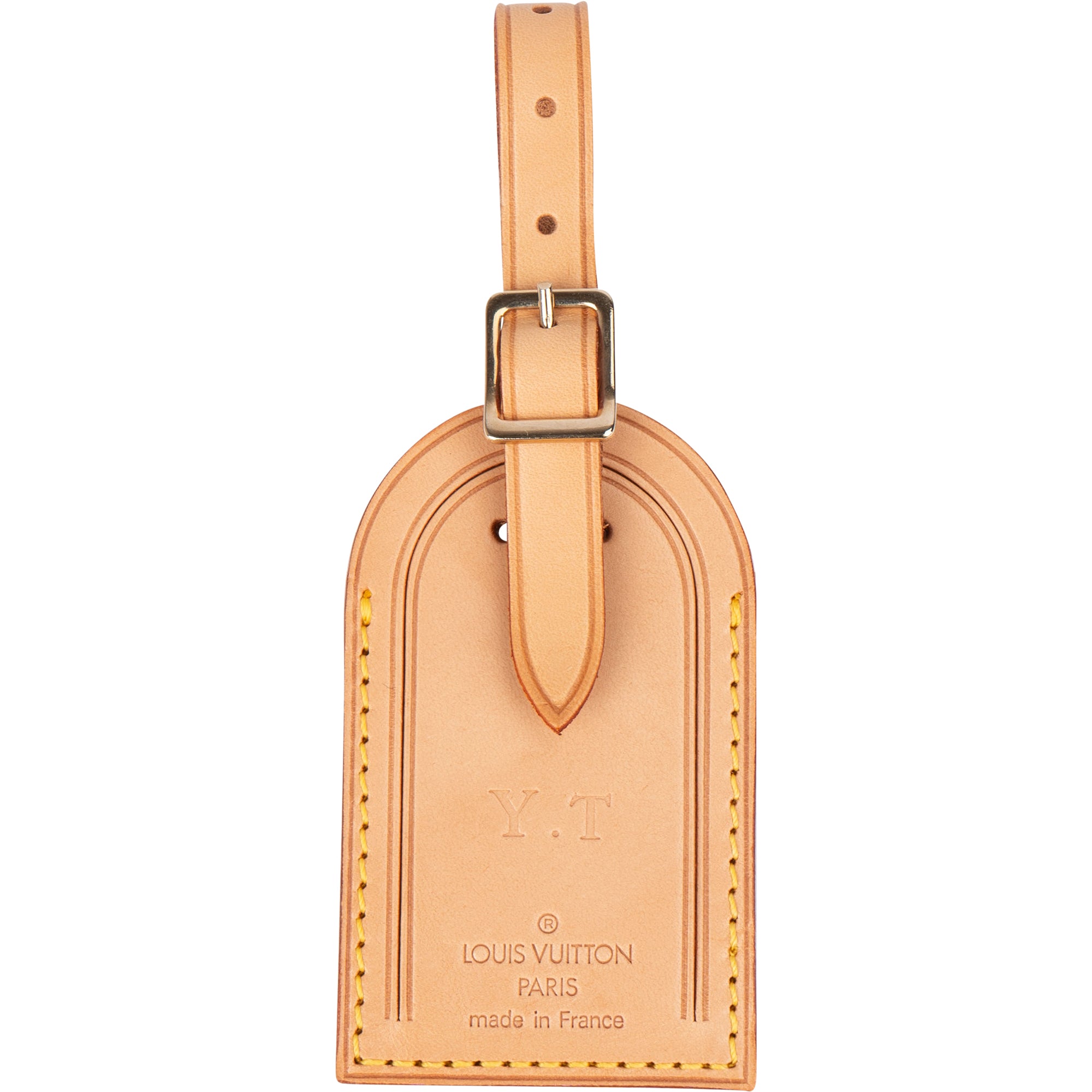 Louis Vuitton Leather Luggage Tags - vintageandkickz