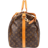 Louis Vuitton Canvas Monogram Keepall 55 Bandouliere