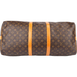 Louis Vuitton Canvas Monogram Keepall 55 Bandouliere