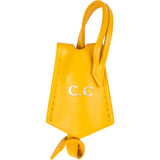 Louis Vuitton Yellow Leather "C.C" Clochette Schlüsselhalter