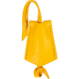 Louis Vuitton Yellow Leather "C.C" Clochette Schlüsselhalter