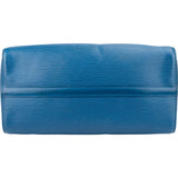 Louis Vuitton Bleu Epi Leather Speedy 35 Handbag