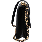 Chanel Quilted Lambskin Pearl Single Flap Crossbody Bag