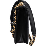 Chanel Quilted Lambskin Pearl Single Flap Crossbody Bag