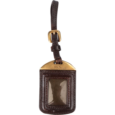 Prada Brown Leather Bags Pendant - vintageandkickz