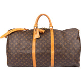 Louis Vuitton Canvas Monogram Keepall 60 Bandouliere