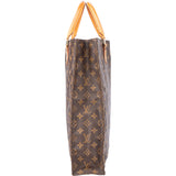 Louis Vuitton Canvas Monogram Sac Plat Handbag