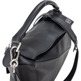 Loewe Black Leather Puzzle Handbag