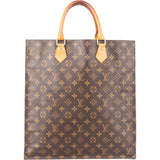 Louis Vuitton Canvas Monogram Sac Plat Handbag