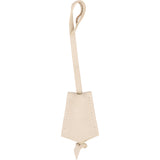 Louis Vuitton White Leather Clochette Schlüsselhalter