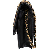 Chanel Caviar Leather CC Wallet On Chain Crossbody Bag