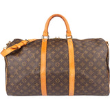 Louis Vuitton Canvas Monogram Keepall 50 Bandouliere
