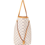 Louis Vuitton Damier Azur Monogram Neverfull GM Shopper Handbag