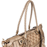 Gucci GG Monogram Bamboo Handbag