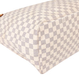 Louis Vuitton Damier Azur Monogram Neverfull GM Shopper Handbag
