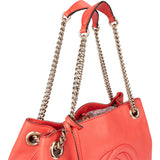 Gucci Coral Leather GG Soho Crossbody Bag