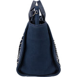 Chanel Bleu Tweed Deauville Handbag