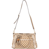 Gucci GG Monogram Bamboo Handbag