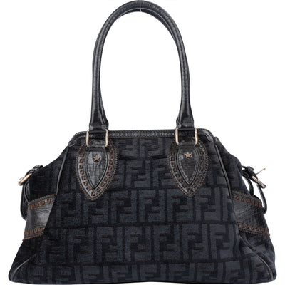Fendi FF Monogram Piccola Handbag - vintageandkickz